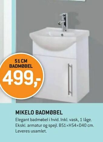 XL-BYG Mikelo badmøbel tilbud