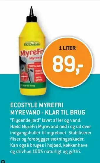 XL-BYG Ecostyle myrefri myrevand - klar til brug tilbud
