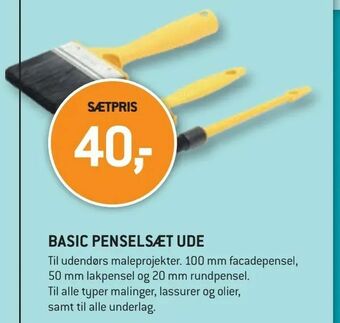 XL-BYG Basic penselsæt ude tilbud