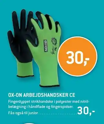 XL-BYG Ox-on arbejdshandsker ce tilbud