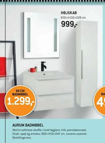 XL-BYG Aurum badmøbel tilbud