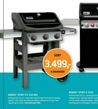 XL-BYG WEBER® SPIRIT II E-310 GBS tilbud