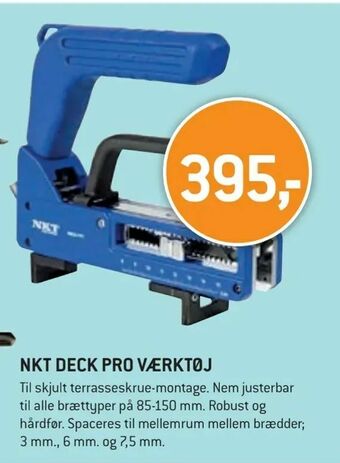 XL-BYG Nkt deck pro værktøj tilbud