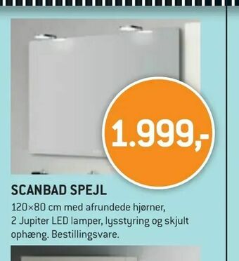 XL-BYG Scanbad spejl tilbud