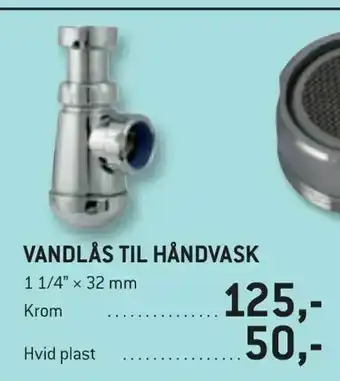 Vandlås til håndvask