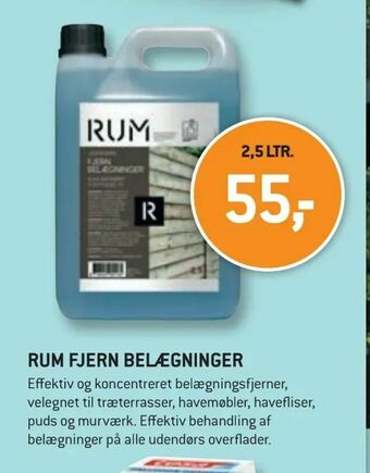 XL-BYG Rum fjern belægninger tilbud