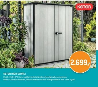 XL-BYG Keter high store+ tilbud