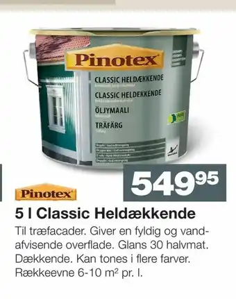 Bauhaus 5 l Classic Heldækkende tilbud