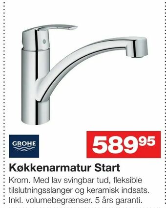 Bauhaus Køkkenarmatur Start tilbud