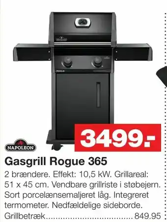 Bauhaus Gasgrill Rogue 365 tilbud