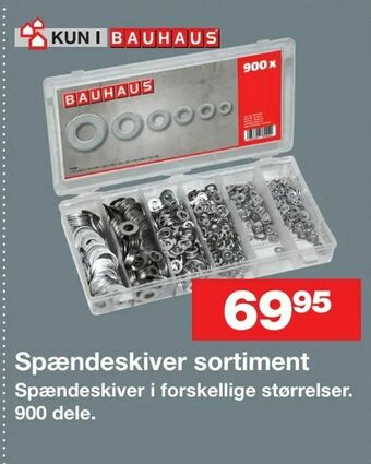 Spændeskiver sortiment