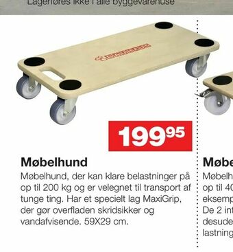 Bauhaus Møbelhund tilbud