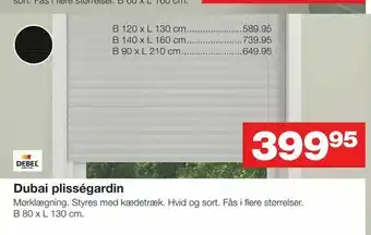 Bauhaus Dubai plisségardin tilbud