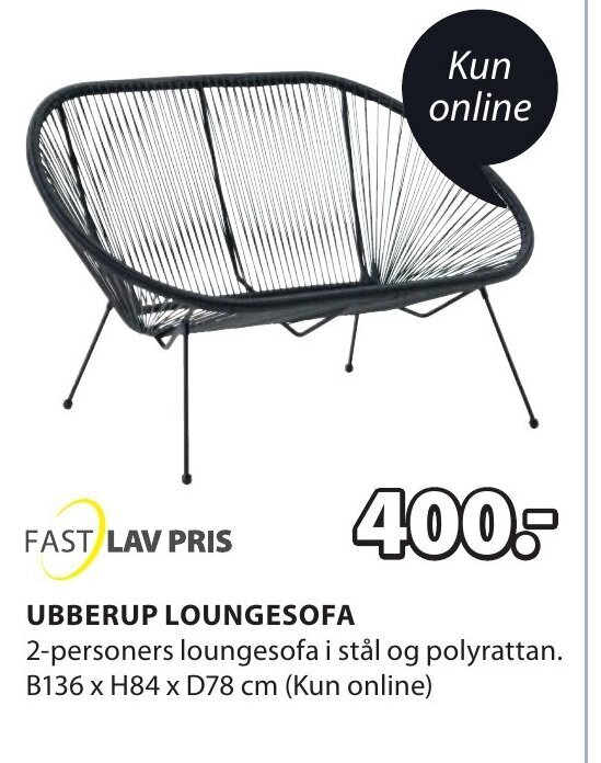 UBBERUP LOUNGESOFA tilbud hos JYSK