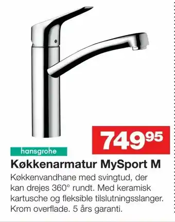 Bauhaus Køkkenarmatur MySport M tilbud