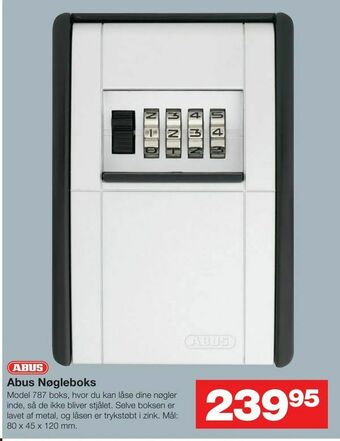 Bauhaus Abus Nøgleboks tilbud