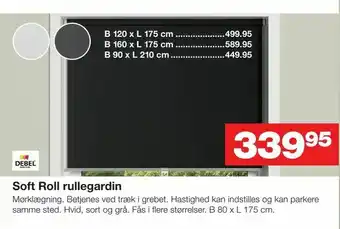 Bauhaus Soft Roll rullegardin tilbud