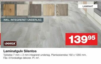 Bauhaus Laminatgulv Silentos tilbud