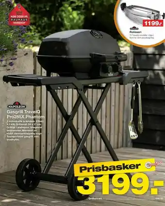 Bauhaus Gasgrill TravelQ Pro285X Phantom tilbud