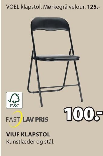 JYSK VIUF KLAPSTOL tilbud