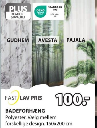 JYSK BADEFORHÆNG tilbud