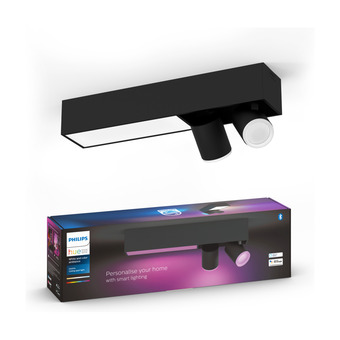 Philips hue centris spot 2x5,7w sort