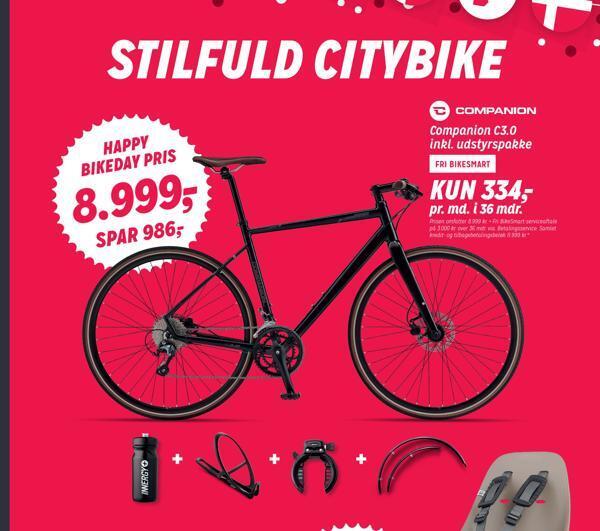Fri BikeShopOFFLINE Companion c3,0 inkl. udstyrspakke tilbud