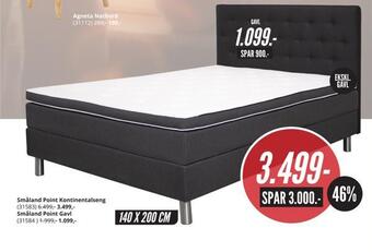 My Home Småland point kontinentalseng tilbud