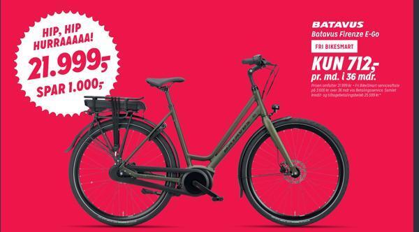 Fri BikeShopOFFLINE Batavus firenze e-go tilbud