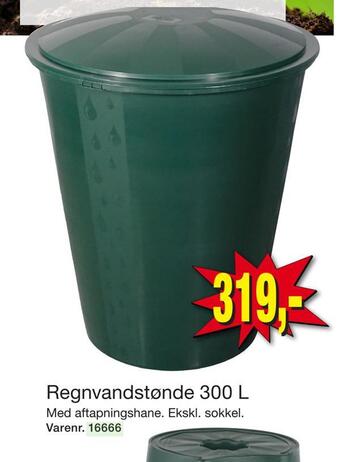 Harald Nyborg Regnvandstønde 300 l tilbud