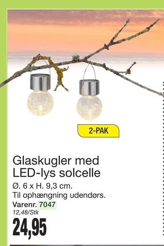 Harald Nyborg Glaskugler med led-lys solcelle tilbud