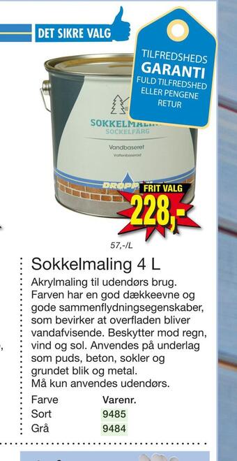 Harald Nyborg Sokkelmaling 4 l tilbud