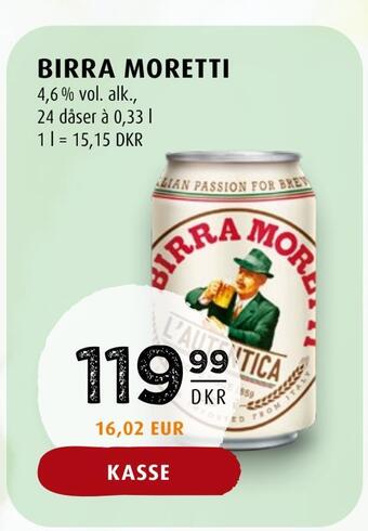 Scandinavian Park Birra moretti tilbud