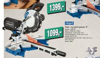 Harald Nyborg Kap- og geringssav 8'' tilbud