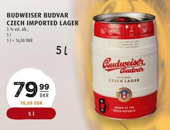 Scandinavian Park Budweiser budvar czech imported lager tilbud