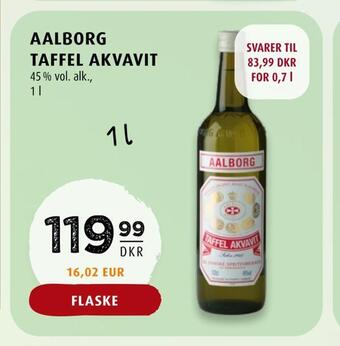 Scandinavian Park Aalborg taffel akvavit tilbud