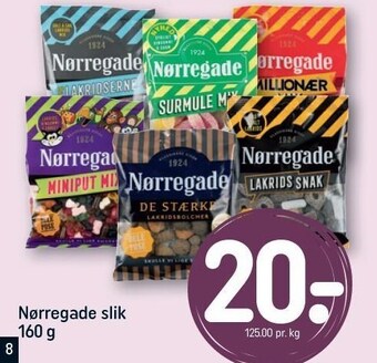 REMA 1000 Nørregade slik 160 g tilbud