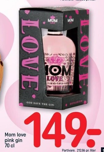 REMA 1000 Mum love pink gin tilbud