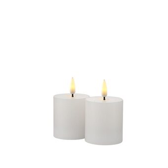 Sirius sille mini genopladelig led-stearinlys ø 5  x 6,5 cm - 2 stk.