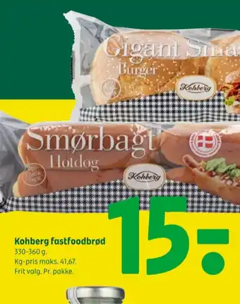 Coop 365 Gigant smash burgerboller tilbud