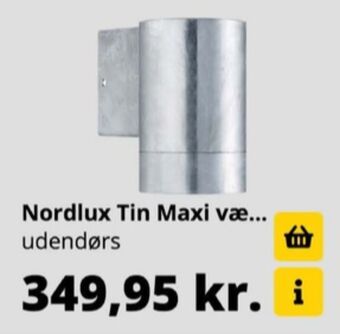 Tin maxi væglampe