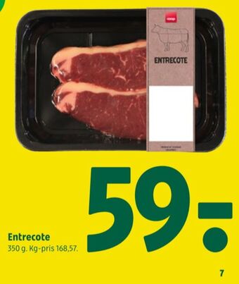 Coop 365 Coop okseentrecotes tilbud