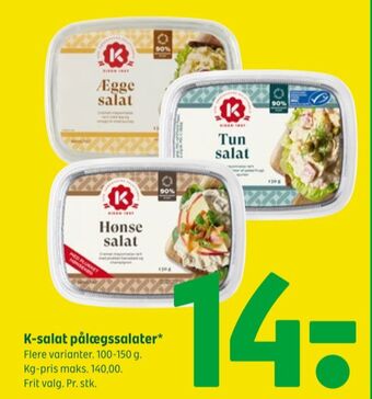 Coop 365 K-salat hønsesalat tilbud