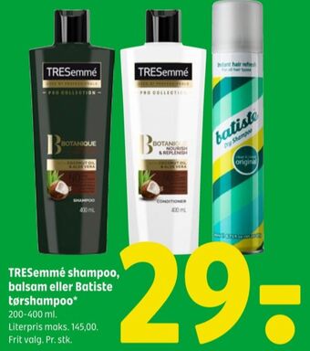 Coop 365 Tresemmé shampoo tilbud