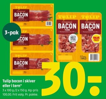 Coop 365 Tulip baconskiver tilbud
