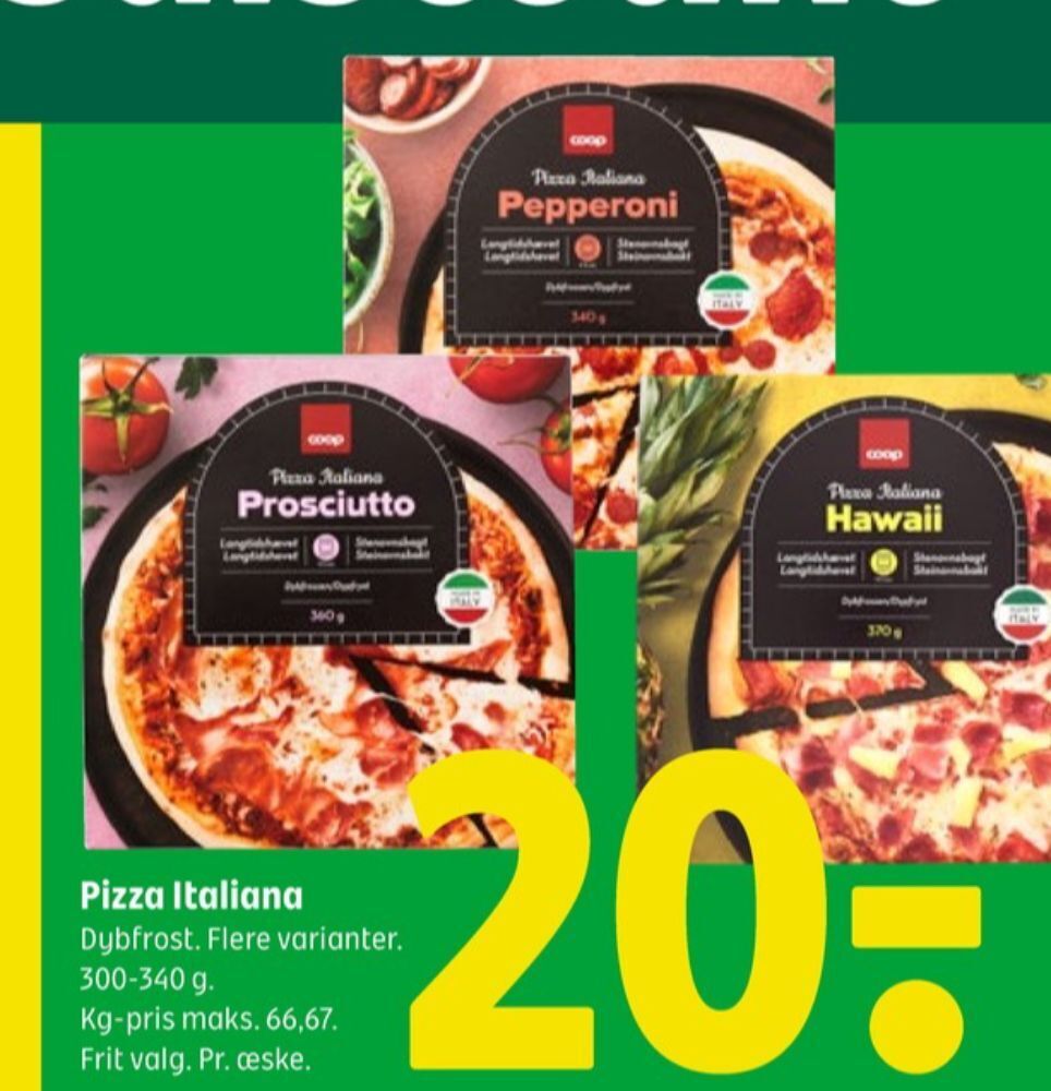 Coop pizza tilbud hos Coop 365