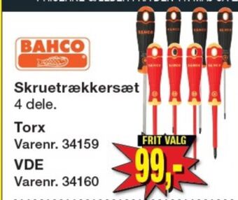 Harald Nyborg Bahco skruetrækkersæt tilbud