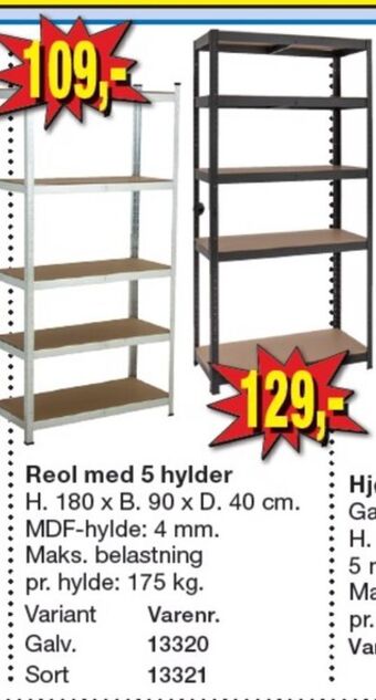 Harald Nyborg Ukendt reol tilbud