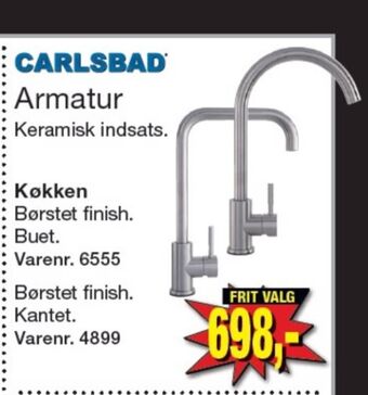 Harald Nyborg Carlsbad køkkenarmatur tilbud