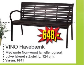 Harald Nyborg Ukendt havebænk tilbud